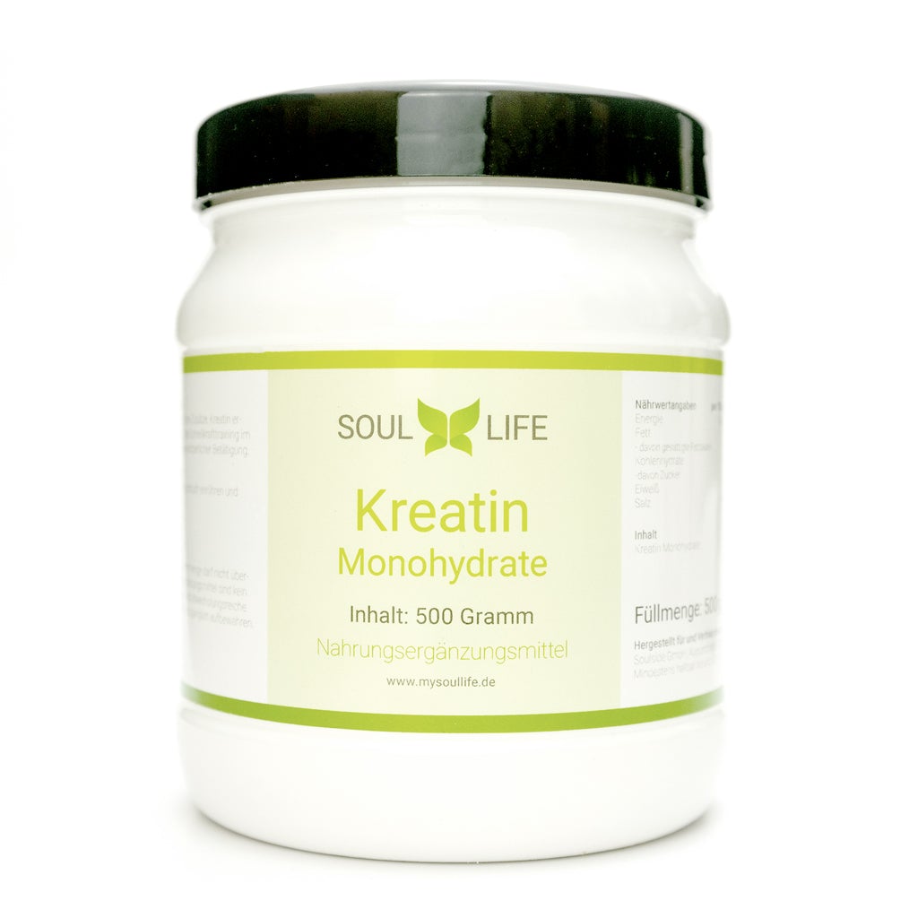Kreatin Monohydrate Pulver - 500 g - vegan - NEUROGOLD